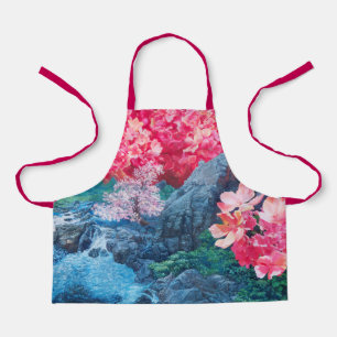 Delantal Apron de impresión de flores