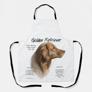 Delantal Apron de impresión de Golden Retriever All-Over