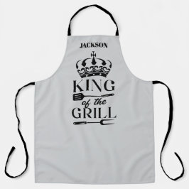 Delantal Apron de impresión de King of the Grill All-Over