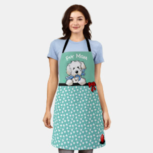 Delantal Apron de impresión de KiniArt Doodle Mom