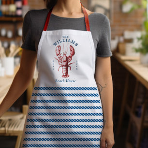 Delantal Apron de impresión de la Casa Costera de Bóster Be