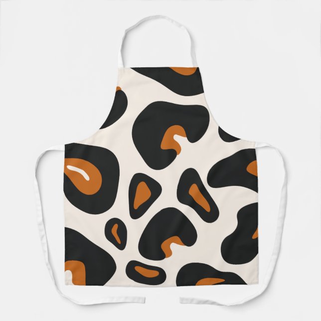 Delantal Apron de impresión de leopardo moderno - estilo de (Anverso)