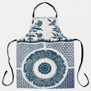 Delantal Apron de impresión de ornamentos florales clásicos
