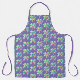 Delantal Apron de impresión de Palm Purple All-Over en Isla