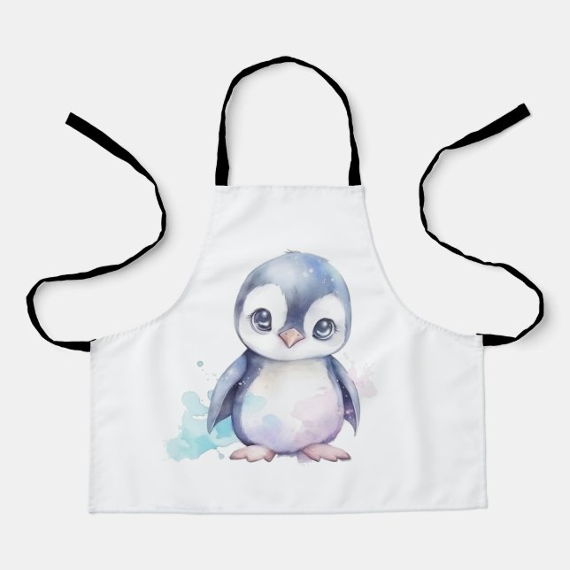 Delantal Apron de impresión de Pingüino Bebé (Anverso)
