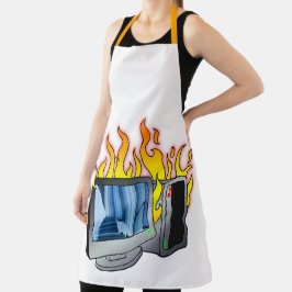 Delantal Apron de impresión de todo sobre incendios de equi