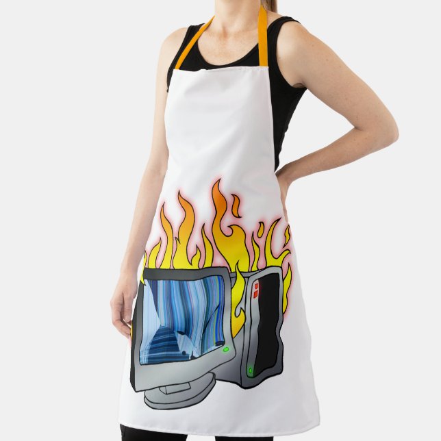 Delantal Apron de impresión de todo sobre incendios de equi (in situ)