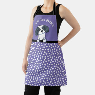 Delantal Apron de impresión de todo sobre KiniArt Shih Tzu