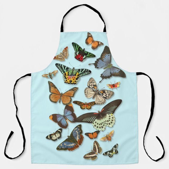 Delantal Apron de impresión de todo sobre mariposas (Anverso)