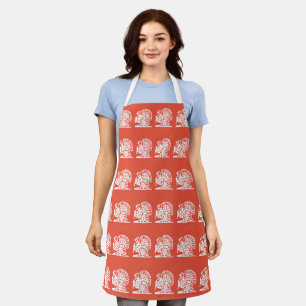 Delantal Apron de impresión de todo tipo del Naranja de Acc