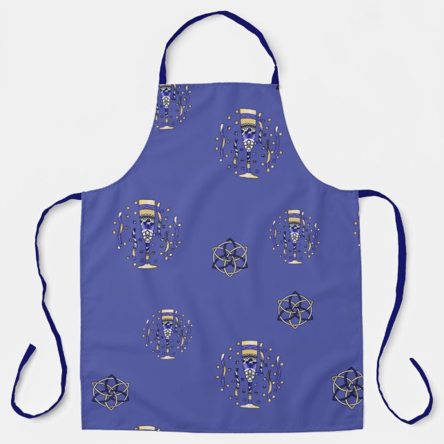 Delantal Apron de impresión de tostadas de Año Nuevo (Anverso)