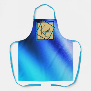 Delantal Apron de impresión elegante Purpurinoso de oro de