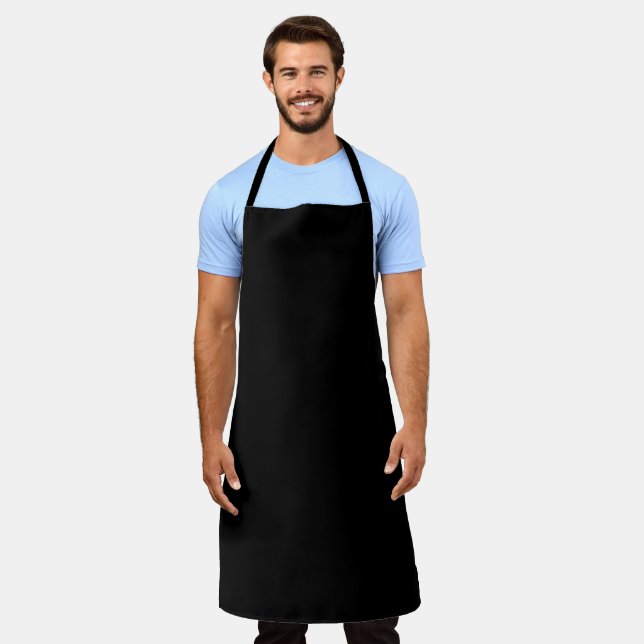 Delantal Apron de impresión en negro (Gastado)