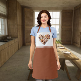 Delantal Apron de impresión en todo el mundo con forma de c