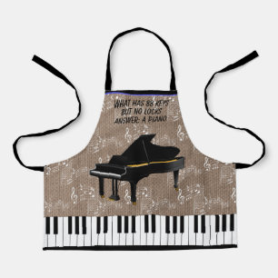 Delantal Aprón de impresión en todo el mundo GRAND PIANO