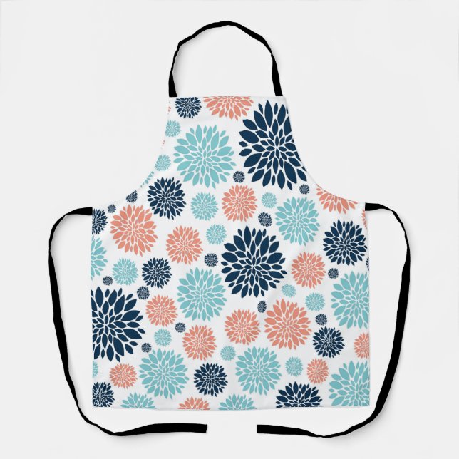 Delantal Apron de impresión floral (Anverso)