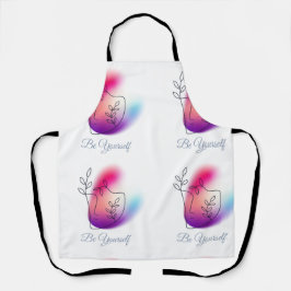 Delantal Apron de impresión general "Be Yourself", medio de