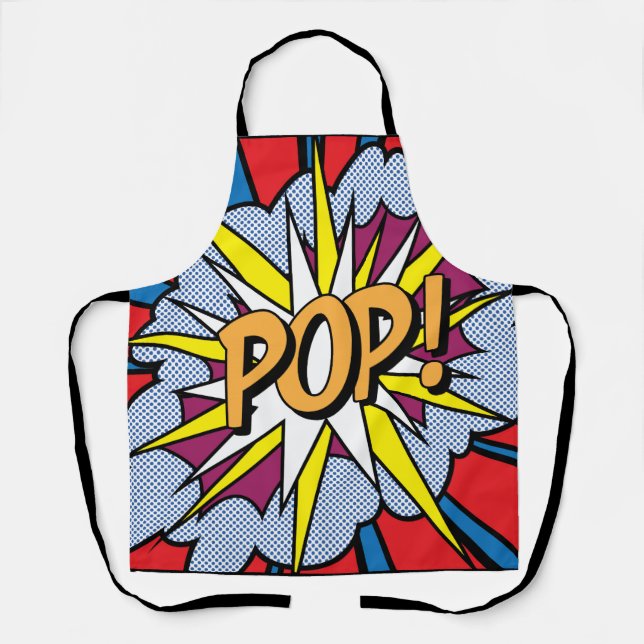 Delantal Apron de impresión general de arte pop (Anverso)