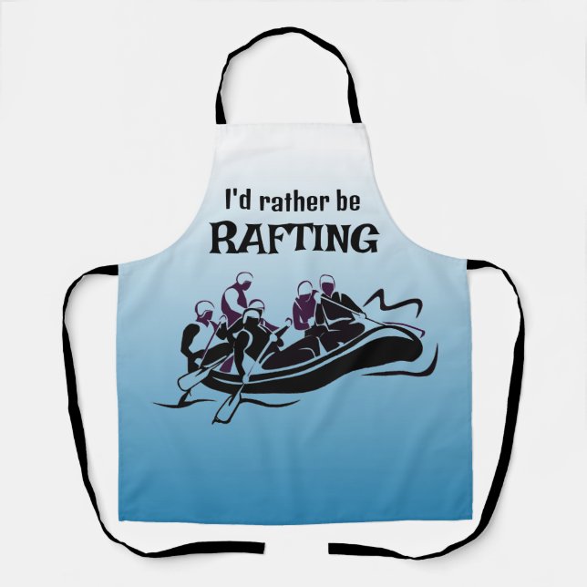 Delantal Apron de impresión general de diseño de Rafting de (Anverso)