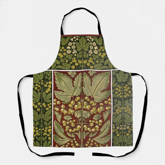 Delantal Apron de impresión general de patrón de hojas anti (Anverso)