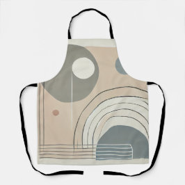Delantal Apron de impresión general de resumen minimalista