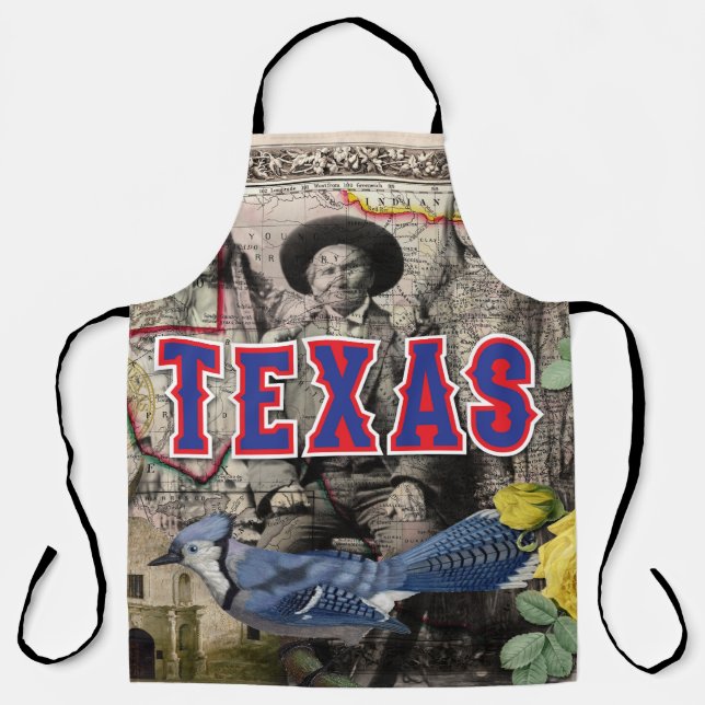 Delantal Apron de impresión general de Texas (Anverso)