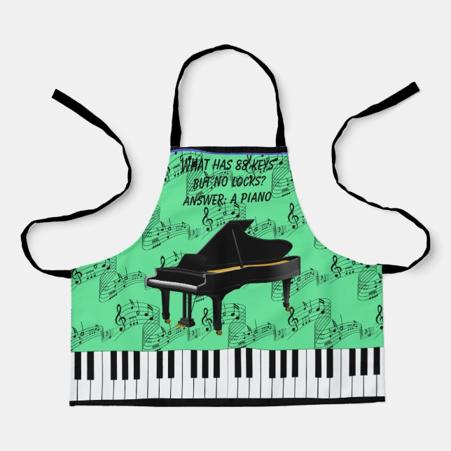 Delantal Aprón de impresión general GRAND PIANO (Anverso)