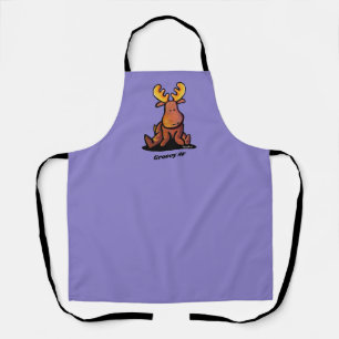 Delantal Apron de impresión general KiniArt Jazzy Moose