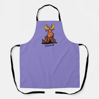 Delantal Apron de impresión general KiniArt Jazzy Moose