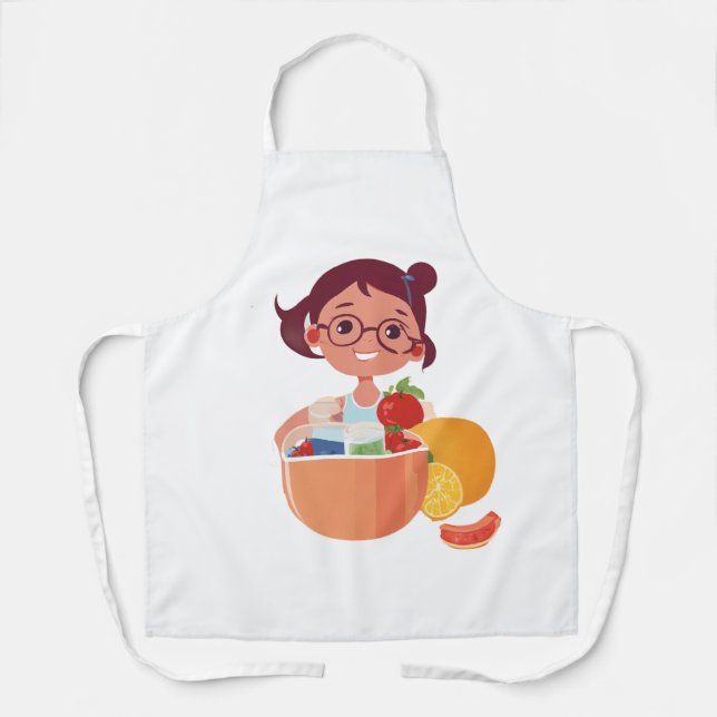 Delantal Apron de impresión general, medio (Anverso)