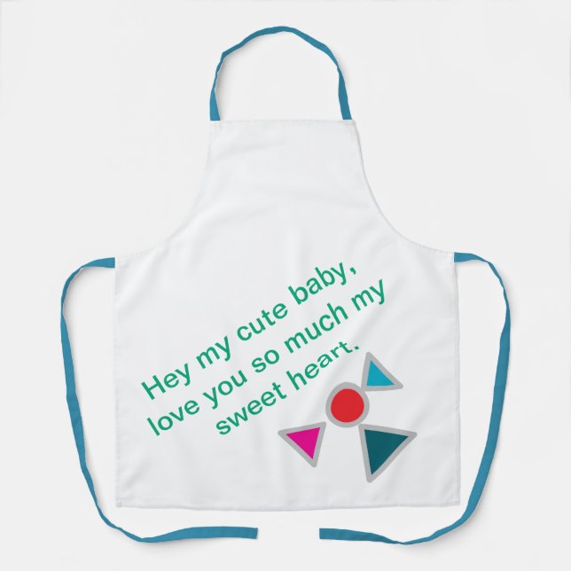 Delantal Apron de impresión general, medio (Anverso)