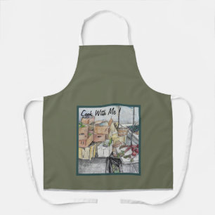 Delantal Apron de impresión general, medio