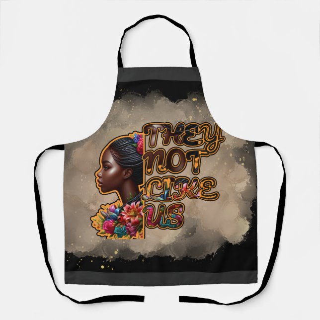 Delantal Apron de impresión general, medio - No les gustamo (Anverso)