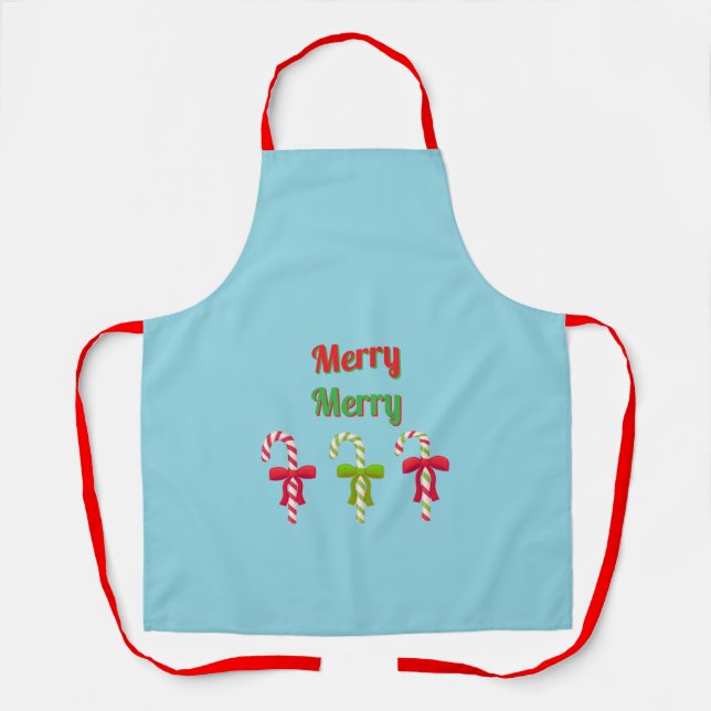 Delantal Apron de impresión general "Merry Merry" (Anverso)