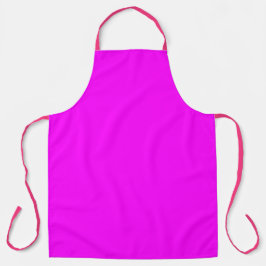 Delantal Apron de impresión general neón-rosado magenta