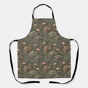 Delantal Apron de impresión general para ranas y hongos