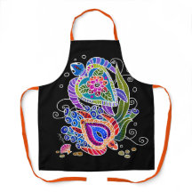 Aprón de impresión integral BINDI SEA TURTLES