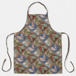 Delantal Apron de impresión integral con pinta de tejas de 