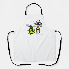 Delantal Apron de impresión integral de Iguana e Impala