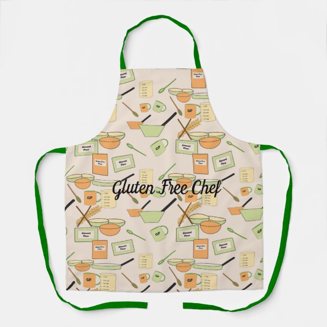 Delantal Apron de impresión integral para cocineros libres  (Anverso)