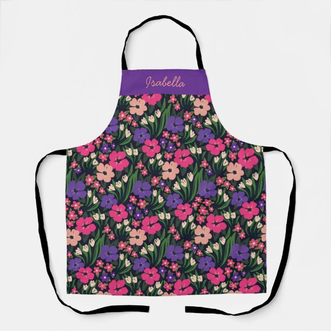 Delantal Apron de impresión Leopardo en negrita personaliza (Anverso)