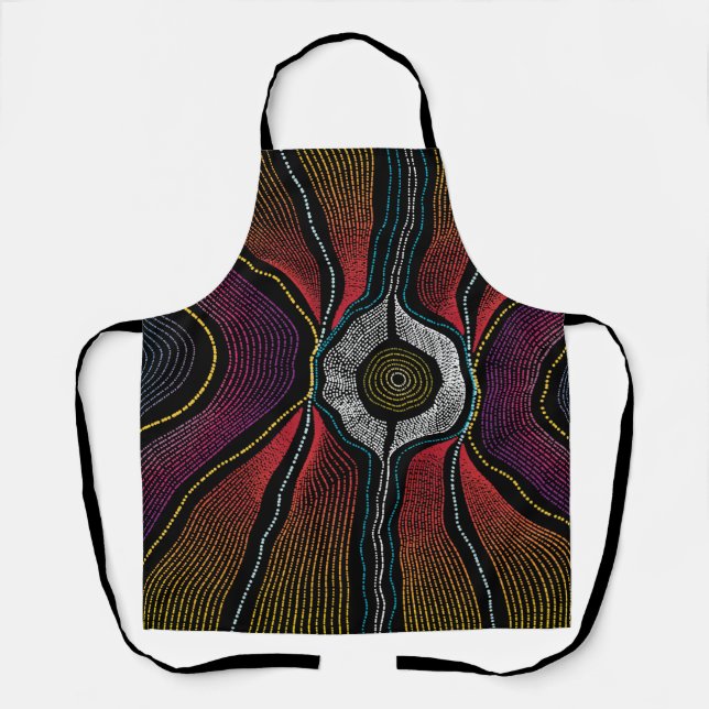 Delantal Apron de impresión para aborigen 2 todo sobre (Anverso)