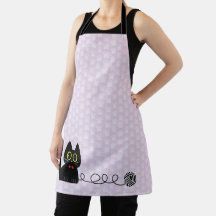 Apron De Impresión Para Todo El Gato Noir