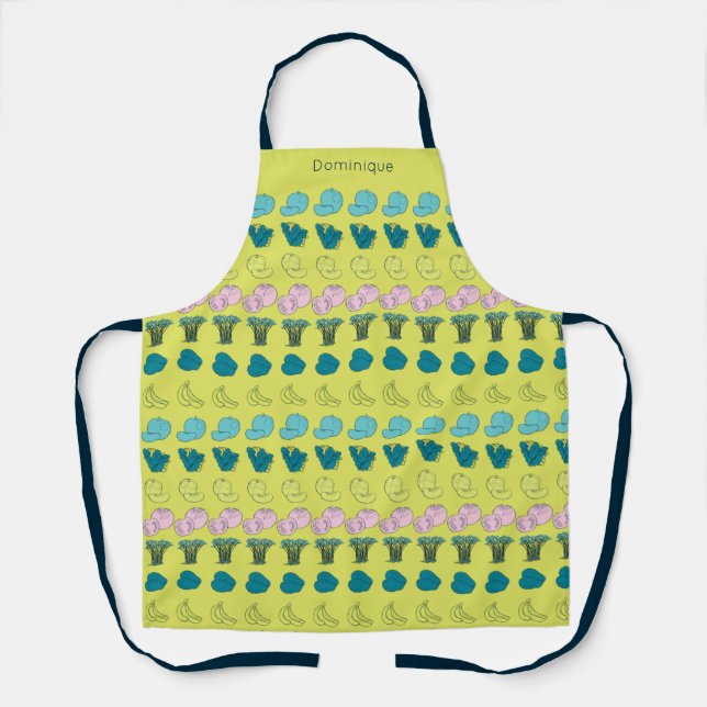 Delantal Apron de impresión personalizada y moderna de frut (Anverso)