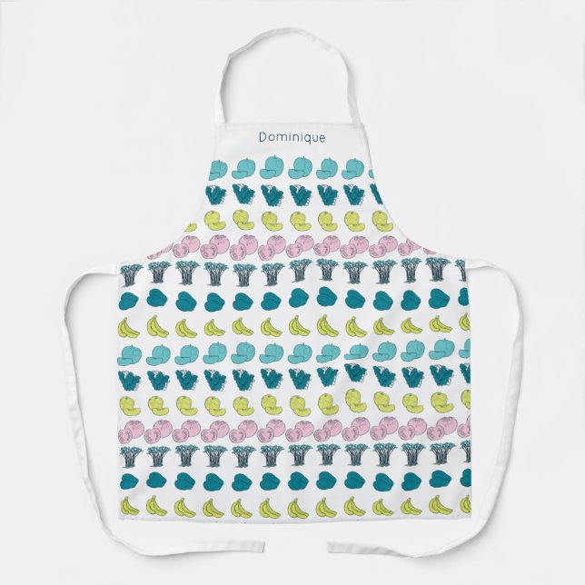 Delantal Apron de impresión personalizada y moderna de frut (Anverso)