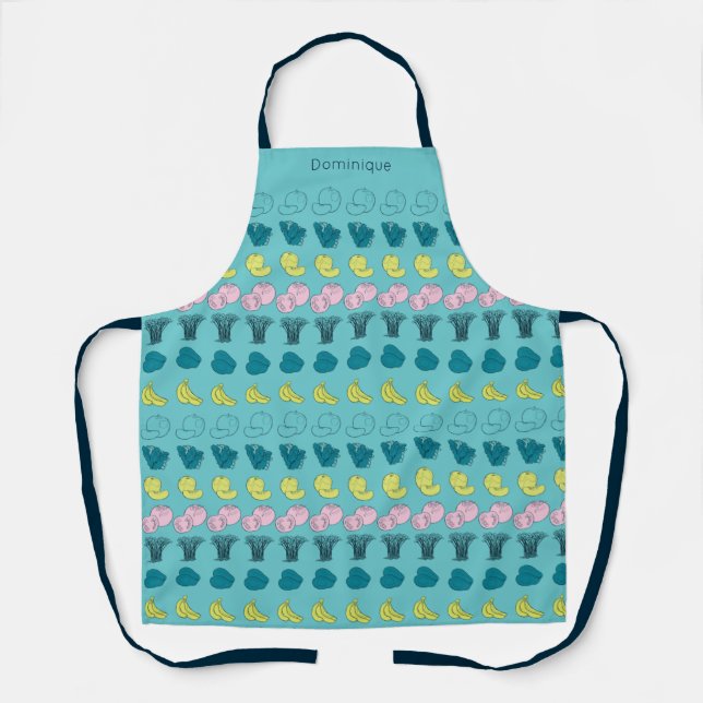 Delantal Apron de impresión personalizada y moderna de frut (Anverso)