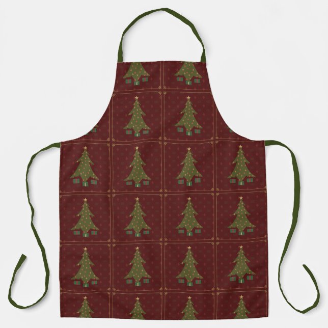Delantal Apron de impresión todo el mundo para Navidades co (Anverso)