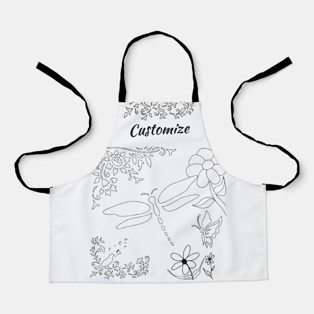 Delantal Apron de impresión todo sobre (Anverso)