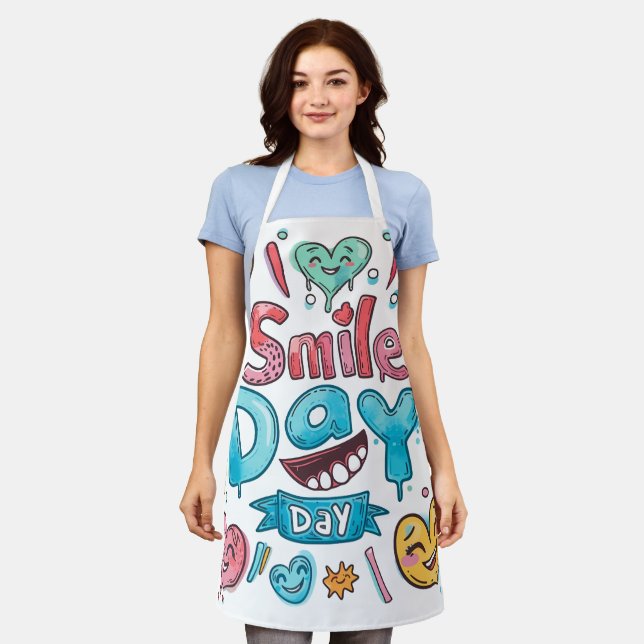 Delantal Apron de impresión todo sobre (Gastado)