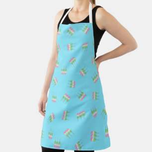 Delantal Apron de impresión todo sobre Anime Blue Pastel Da